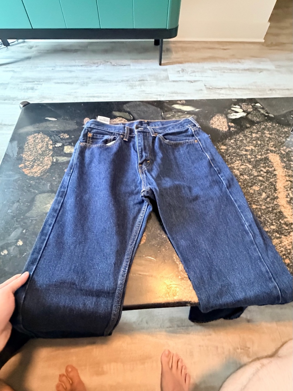 Levi's Men's Straight-Leg Blue Denim Jeans